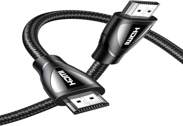 UGREEN 8K 60Hz FUHD HDMI 2.1 Male to Male Cotton-Braided Video Cable, 48Gbps High Speed Supports 3D Display Compatible With TV, Monitors, PC, Laptop (1.5M)