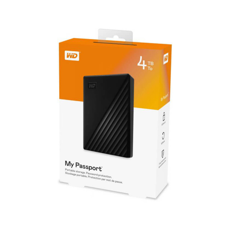 Western Digital My Passport 4TB USB 3.0 Portable External HDD