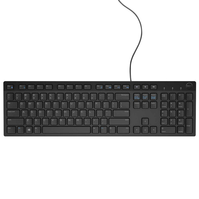 Dell Wired Keyboard - Black KB216