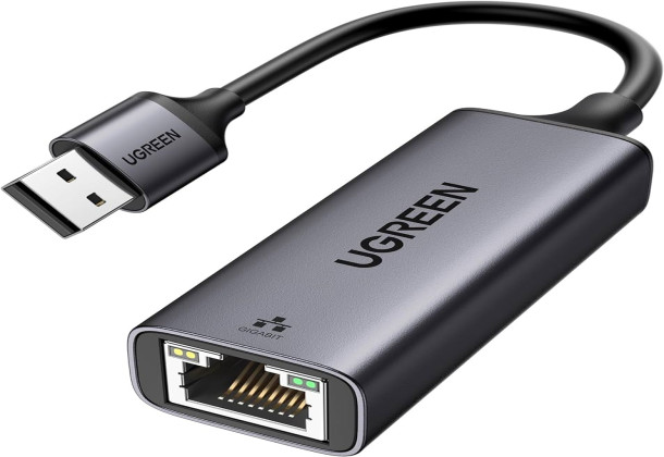 UGREEN USB 3.0 to RJ45 Gigabit Ethernet Adapter (Black) 20256
