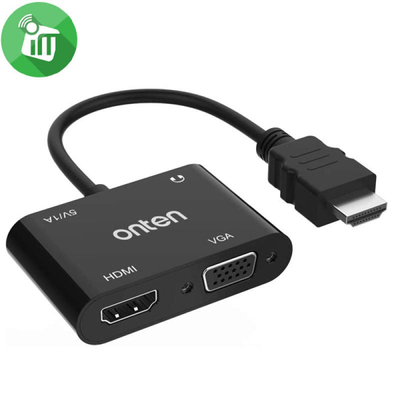 Onten 5165HV HDMI to HDMI and VGA with Audio Adpater