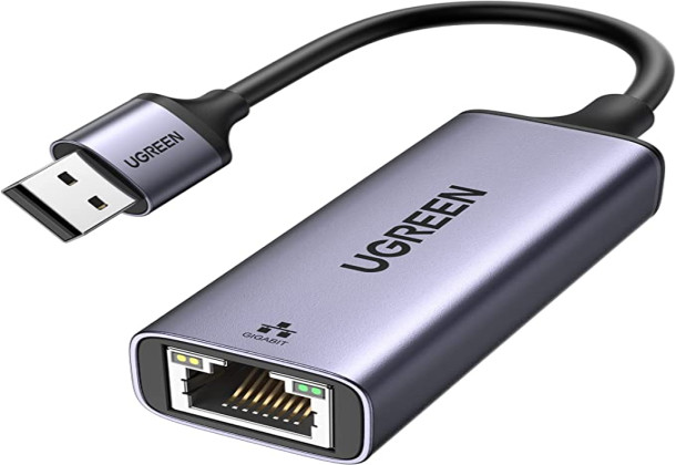 UGREEN CM209 (50922) USB to RJ45 Ethernet Adapter Aluminum Case (Space Gray)
