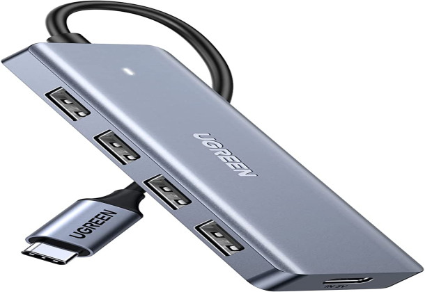 UGREEN  70336 USB C Hub 4 Ports USB Type C to USB 3.0 Hub Adapter with Charging Port
