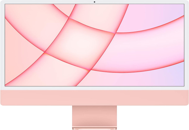 Apple 2021 iMac All in one Desktop Computer with M1 chip: 8-core CPU, 8-core GPU, 24-inch Retina Display, 8GB RAM, 256GB SSD Storage, Matching Accessories. Works with iPhone/iPad; Pink