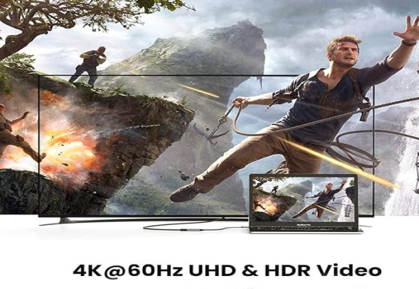 UGREEN 70444 USB C to HDMI Adapter Cable 4K 60Hz Aluminum Type C Thunderbolt 3 Converter Male to Female