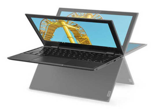 Lenovo 300e WINBOOK Gen 2 2-IN-1 Celeron® Quad-Core N4120 128GB SSD 4GB 11.6 (1366x768) IPS TOUCHSCREEN WIN10 Pro BLACK