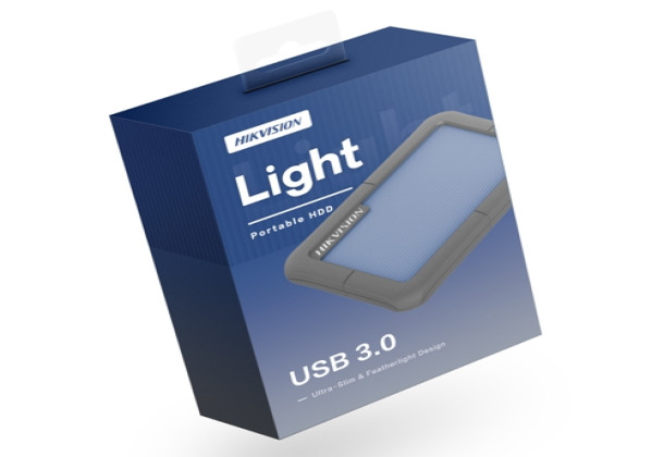 Hikvision HD Externo Portátil 1TB USB 3.0 Azul HS-EHDD-T30 - Black