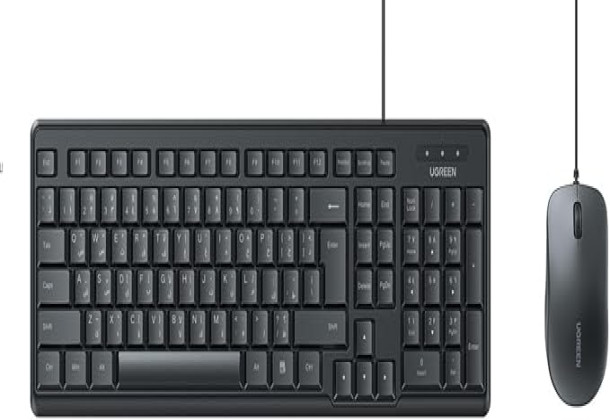 UGREEN Wired Membrane keyboard & Mouse Combo Black- 55915  6941876259151