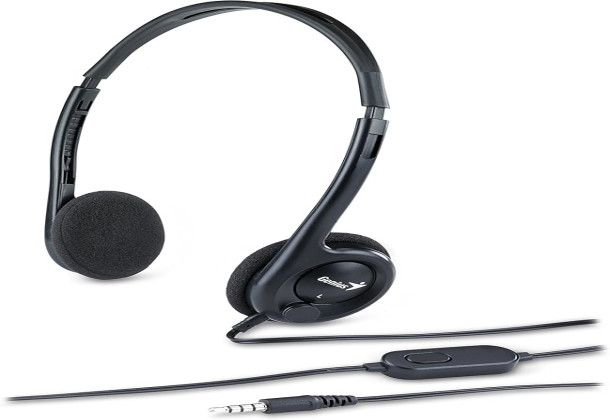 Genius Lightweight Headset For Laptop and Mobility Device, Black - Hs-M200C 4710268247531