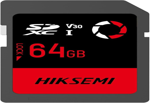 Hiksemi SDXC E30 Class 10 64GB Capture SD Memory Card 6976695090883