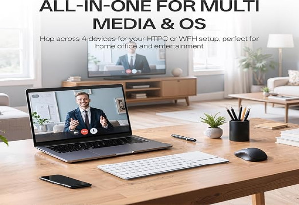 Rapoo E900T Portable Wireless Keyboard with Touchpad, white 13223