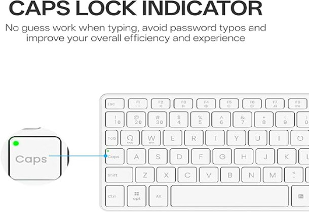 Rapoo E900T Portable Wireless Keyboard with Touchpad, white 13223