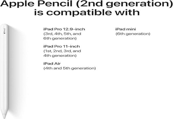 Apple MU8F2AM/A 2nd Generation Pen - White
