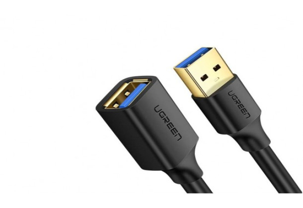 Ugreen cable cord extension adapter USB 3.0 (female) - USB 3.0 (male) 2 m black (US129 10373)